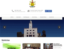 Tablet Screenshot of diocesedebomjesus.org.br